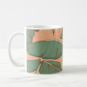 Tropical Palm: Seamless Leaf Background Coffee Mug