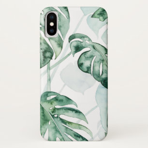 Tropical Palm Split Leaf iPhone X Case