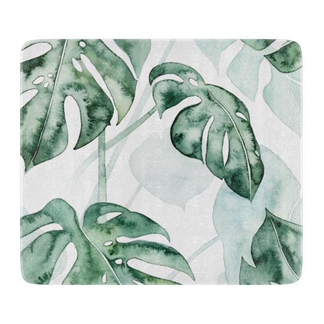 Tropical Palm Split Leaf Cutting Board (Front)