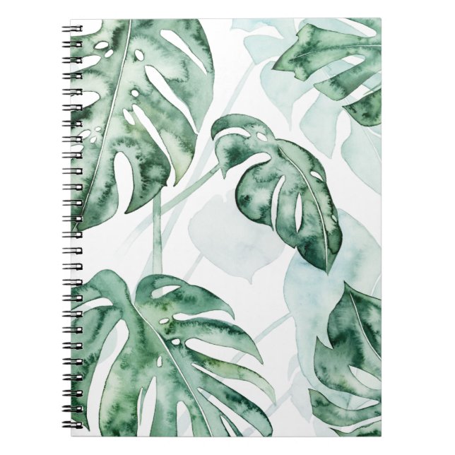 Tropical Palm Split Leaf Notebook (Front)