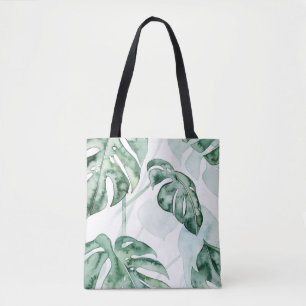 Tropical Palm Split Leaf Tote Bag