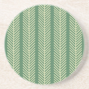 Tropical Palm Stripes Coaster