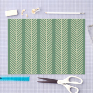 Tropical Palm Stripes Tissue Paper