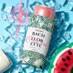 Tropical Palm Summer Bachelorette Weekend Party  Seltzer Can Cooler