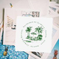 Tropical Palm Travel Blogger Logo | Custom
