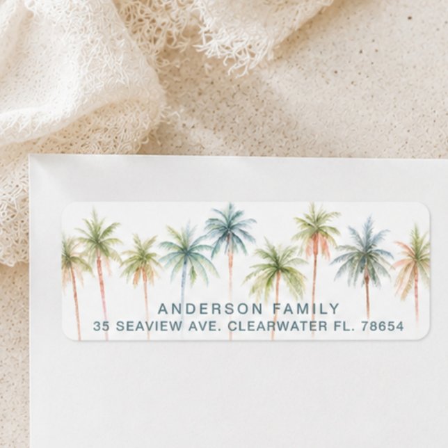 Tropical Palm Tree Address Labels (Creator Uploaded)