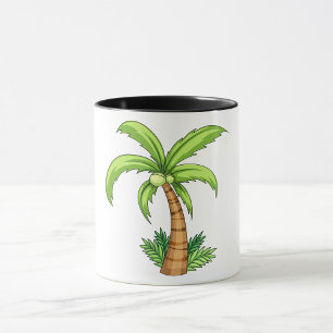 Tropical Palm Tree Beach and Island Vibes  Mug