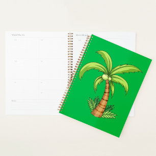 Tropical Palm Tree Beach and Island Vibes  Planner
