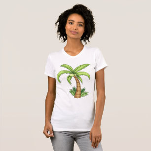 Tropical Palm Tree Beach and Island Vibes  T-Shirt