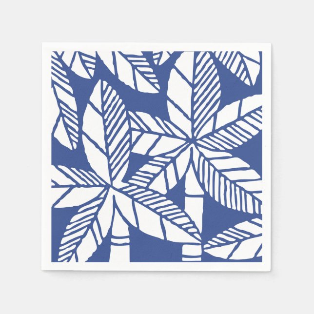 Tropical Palm Tree Beach Party Napkin (Front)