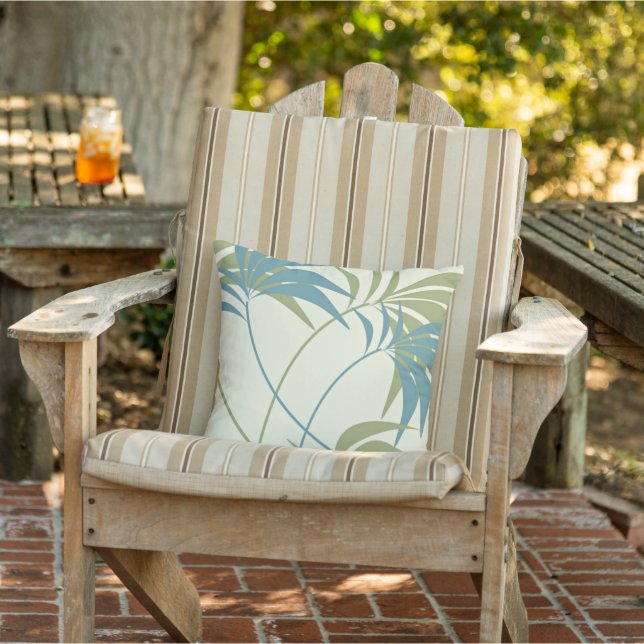 Tropical Palm Tree Beach Summer Patio Pool Porch Cushion (Chair)