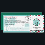 Tropical Palm Tree Christmas Gift Boarding Pass Invitation<br><div class="desc">Boarding Pass Travel Design to a tropical destination with Palm Trees. Fun festive colours in Red, Green and Mint Green. A fun way to surprise someone special with a trip. Check out my shop for other locations. For enquiries about custom design changes by the independent designer please email paula@labellarue.com BEFORE...</div>
