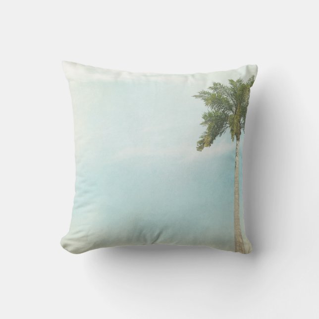 Tropical Palm Tree Cushion (Front)