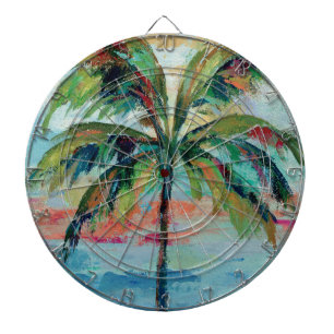 Tropical Palm Tree Dartboard