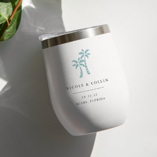 Tropical Palm Tree Destination Wedding Favour