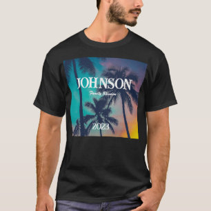 Tropical Palm Tree Family Reunion Tee- Customise T-Shirt