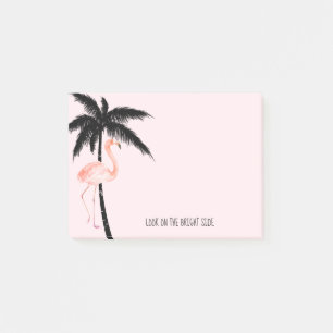 Tropical Palm Tree Flamingo Post-it Notes