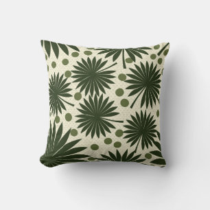 Tropical Palm Tree Green  Cushion