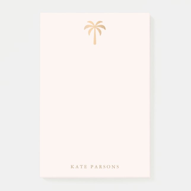 Tropical Palm Tree Modern Post-it Notes (Front)