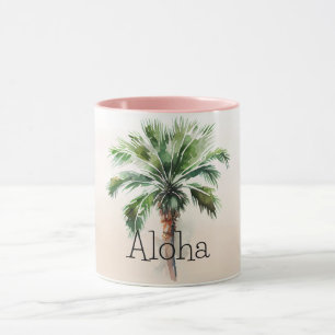 Tropical Palm Tree Ombre  Mug
