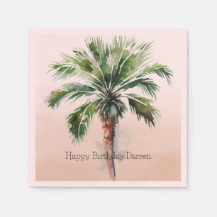 Tropical Palm Tree Ombre  Napkin