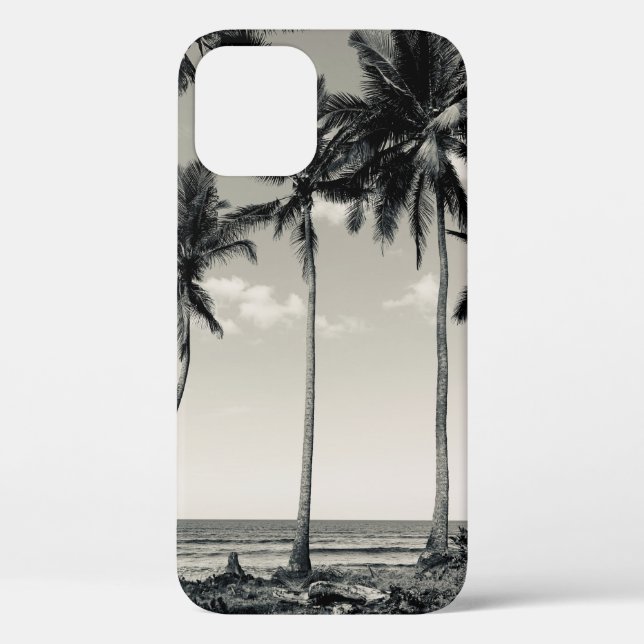 TROPICAL PALM TREE ON THE BEACH Case-Mate iPhone CASE (Back)