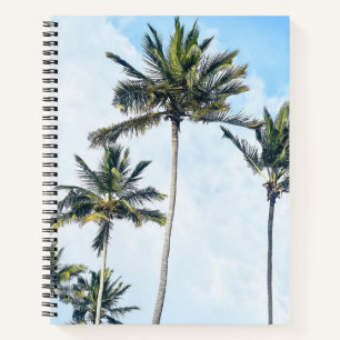 Tropical Palm Tree Photography Notebook Coastal