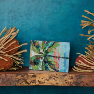 Tropical   Palm Tree Plaque