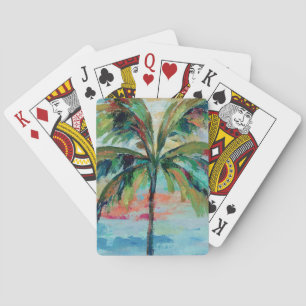 Tropical Palm Tree Playing Cards