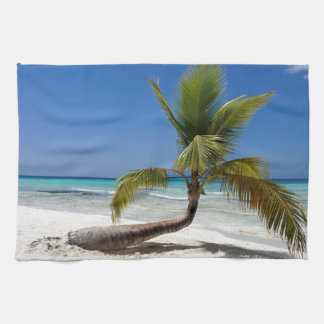 tropical palm tree tea towel