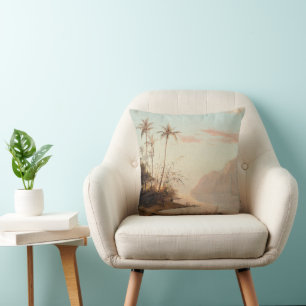 Tropical Palm Tree Vintage Elegant  Cushion