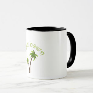 Tropical Palm Tree Vintage Retro Design – Saguaro Mug