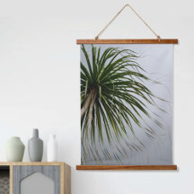 Tropical Palm Tree Windblown Photographic 