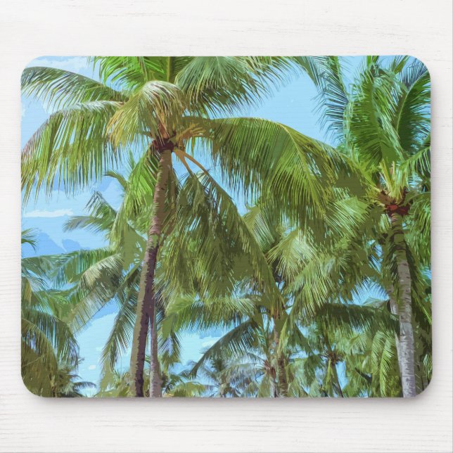 Tropical Palm Trees Artwork | Mousepad (Front)