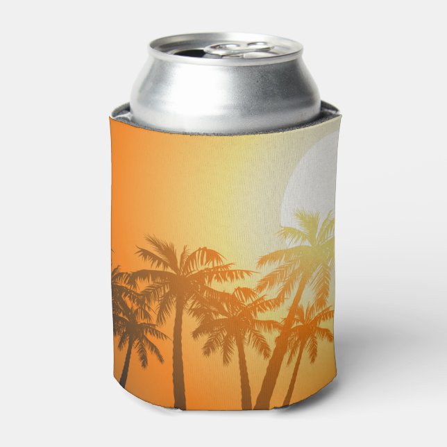 Tropical palm trees at sunset can cooler (Can Front)