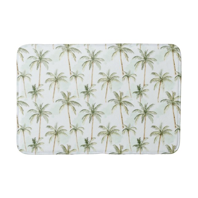 Tropical Palm Trees Bath Mat (Front)
