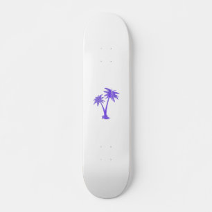 Tropical Palm Trees Black Silhouette Skateboard