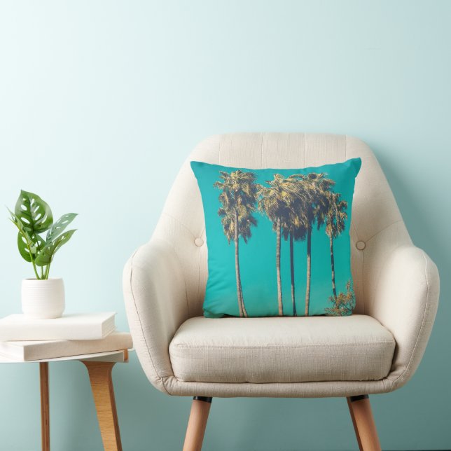 Tropical Palm Trees California Retro Cushion (Chair)