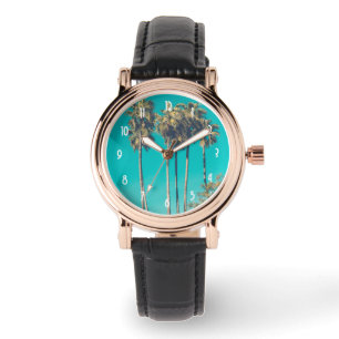Tropical Palm Trees California Retro Watch