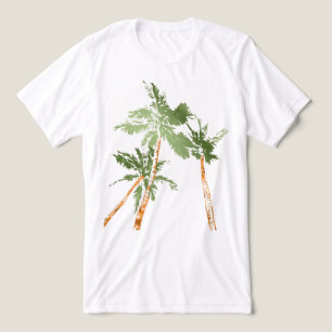 Tropical Palm Trees Coconut Palms Hawaii Tri-Blend Shirt
