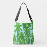 Tropical Palm Trees Design in Green and Blue