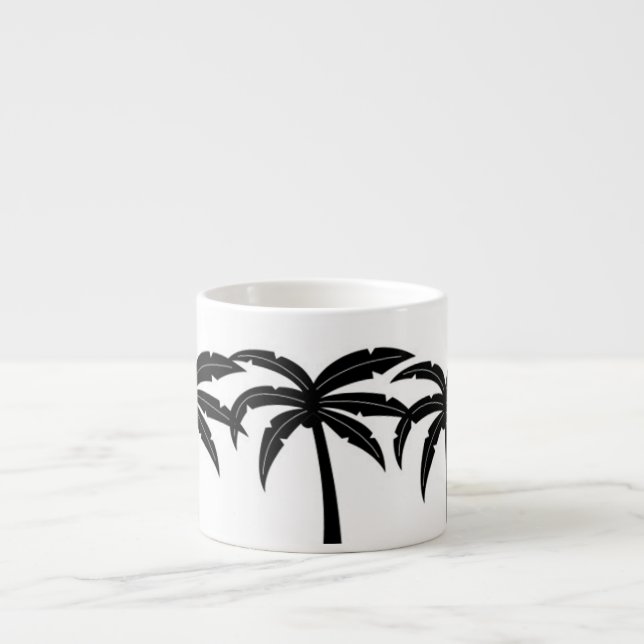Tropical Palm Trees Espresso Cup (Front)