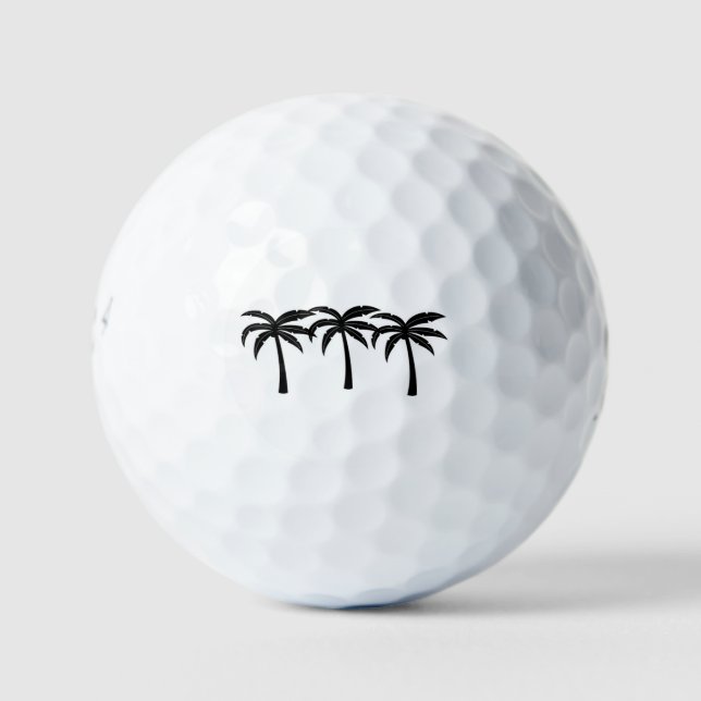 Tropical Palm Trees Golf Balls (Front)