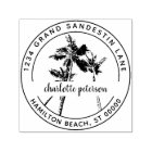 Tropical Palm Trees Hand Lettered Return Address