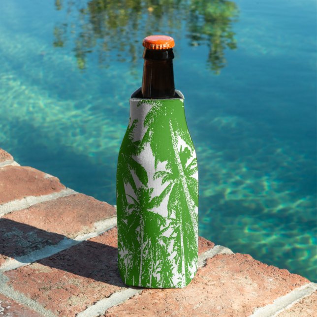 Tropical Palm Trees in a Posterised Design Bottle Cooler (In Situ Pool)