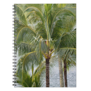 Tropical Palm Trees Kauai Notebook