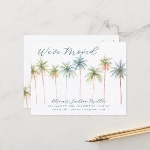 Tropical Palm Trees Moving Postcard