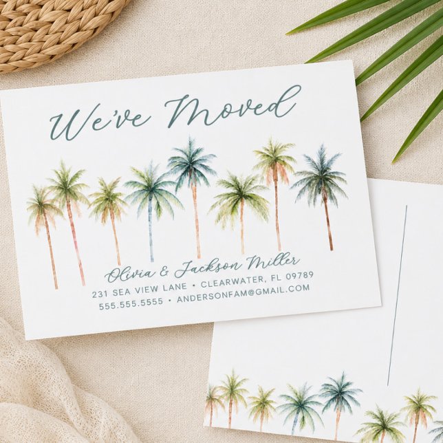 Tropical Palm Trees Moving Postcard (Creator Uploaded)