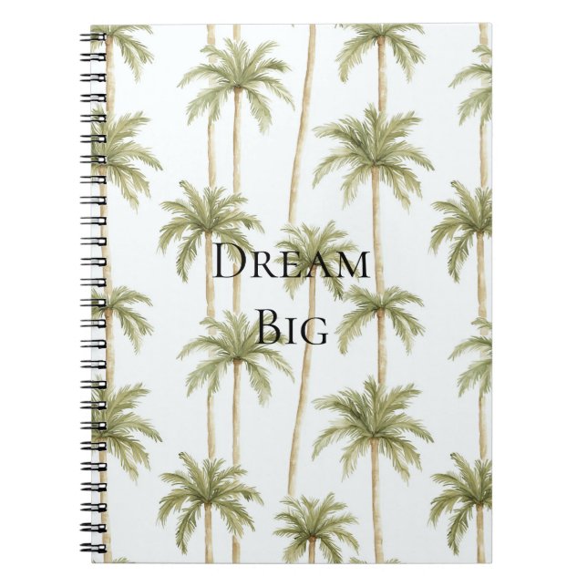 Tropical Palm Trees Notebook (Front)