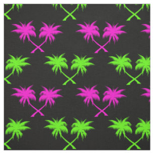 Tropical Palm Trees Pattern Fabric